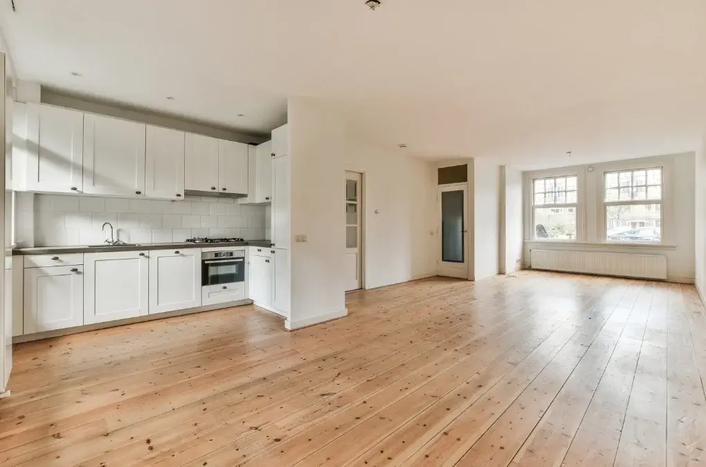 Empty home prepared with move-in and move-out cleaning